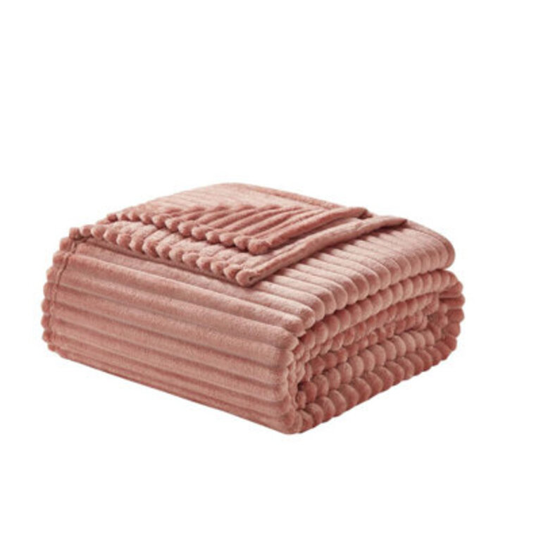 Nestl Cut Plush Cozy Throw Blanket - Fuzzy Warm Fleece Bed Blankets - Throws for Sofa Bed and Couch