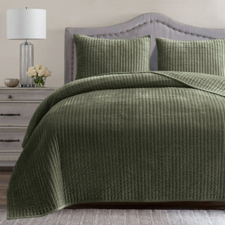 Wonderful Velvet 3-piece reversible quilt set