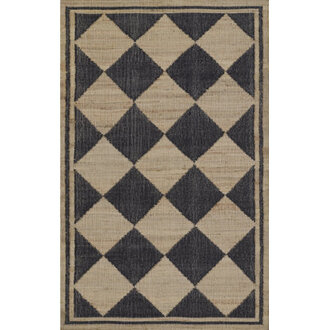 Erin Gates by Momeni Orchard Court Black Hand Woven Wool and Jute Area Rug