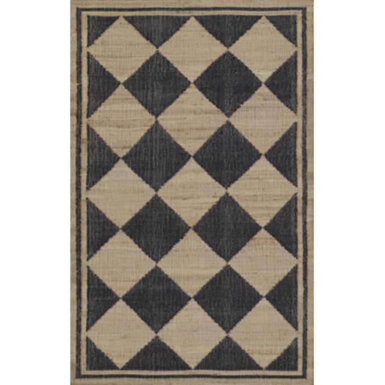 Erin Gates by Momeni Orchard Court Black Hand Woven Wool and Jute Area Rug