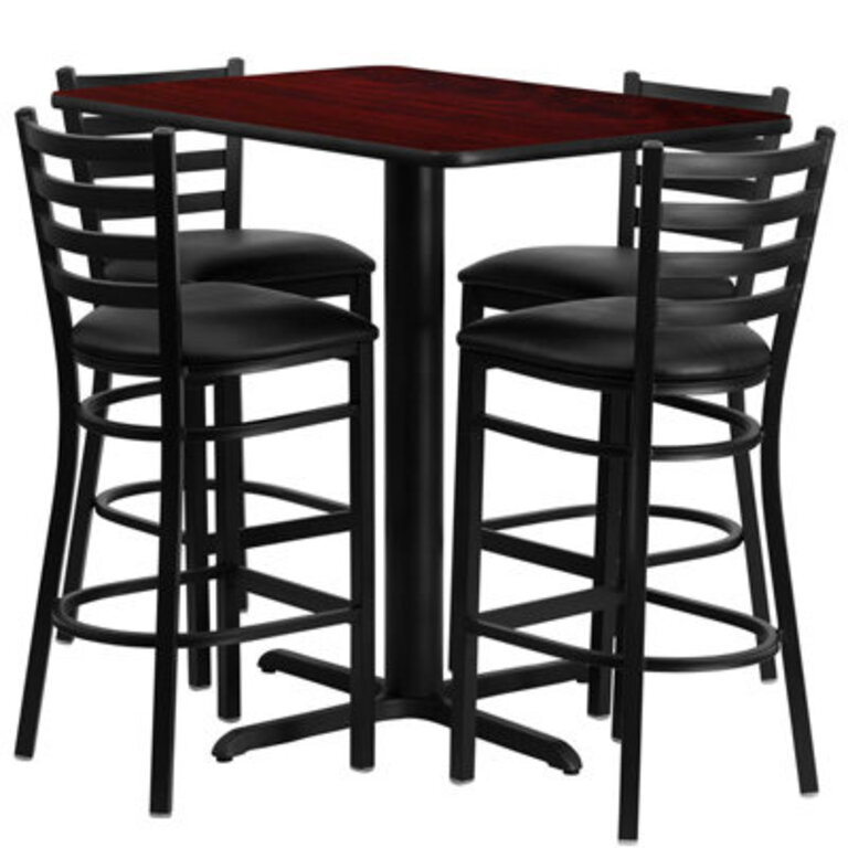counter height table with chairs