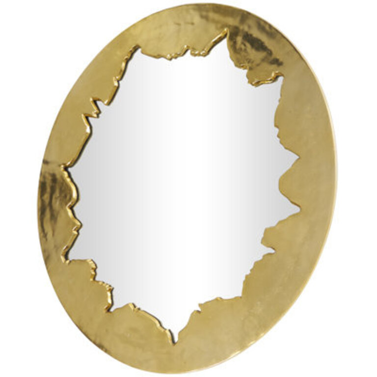 Aluminum Metal Handmade Live Edge Room Wall Mirror
