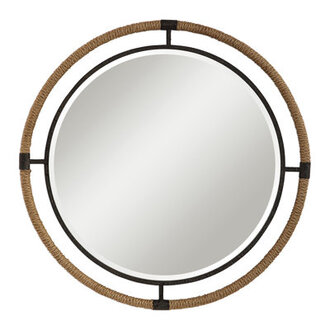 Samara Metal Round Wall Mirror