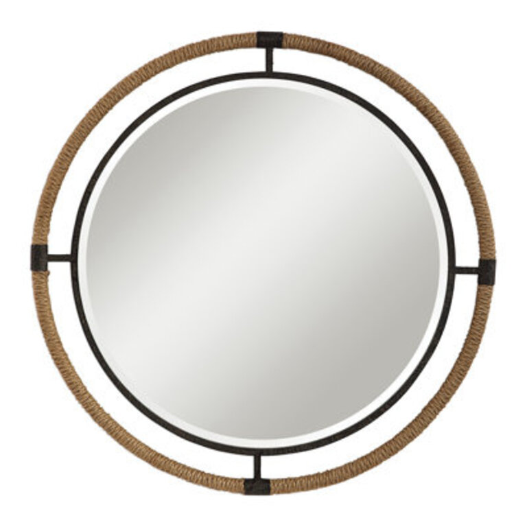 Samara Metal Round Wall Mirror