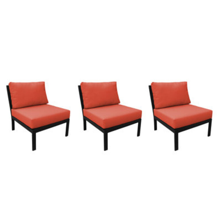Madison Aluminum Outdoor Armless Lounge Chair