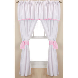 Vilray Cotton Blend Sheer Curtain Pair