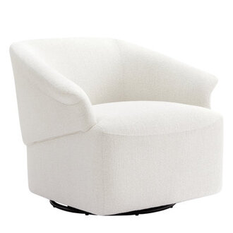 Morgana Upholstered Swivel Barrel Chair