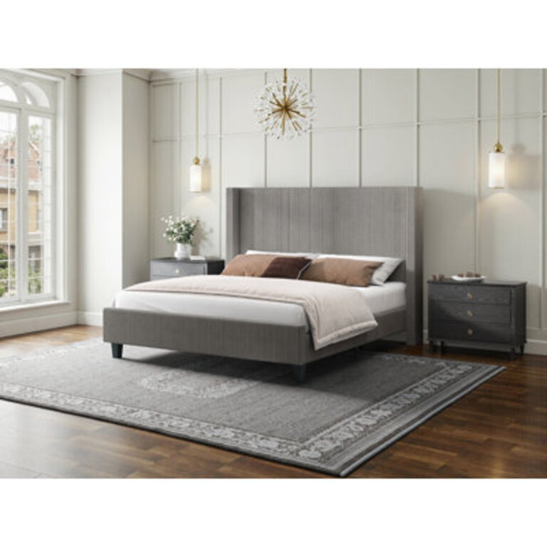 Wauseon Corduroy Upholstered Bed