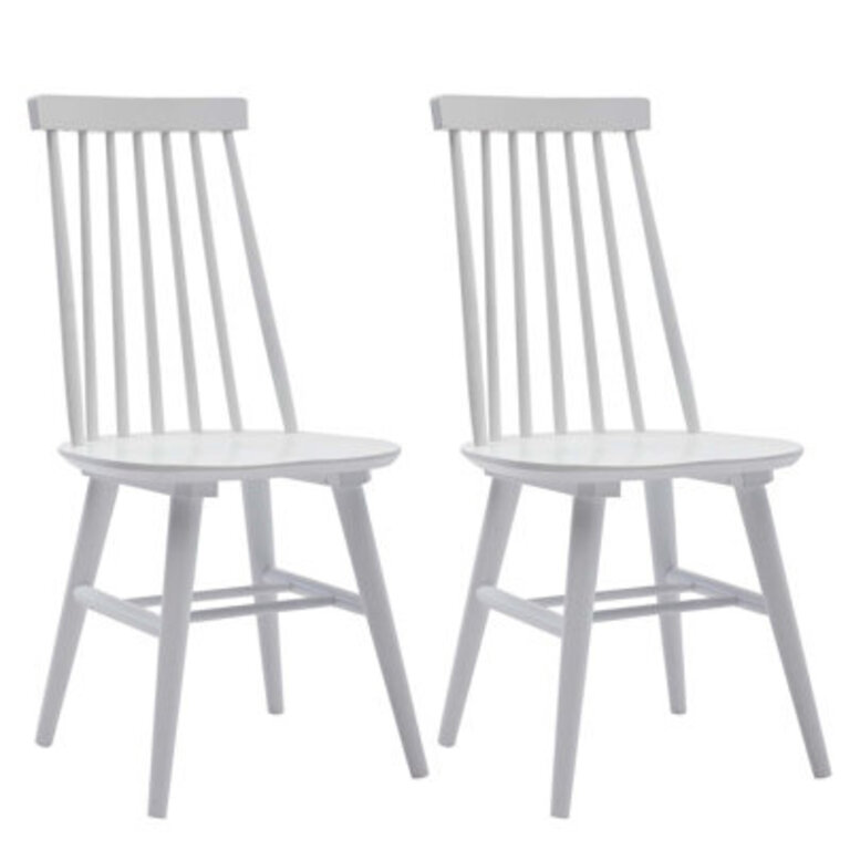 Alvie Modern Farmhouse Windsor Back Dining Chairs Set of 2