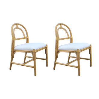Calliope Arched Rattan Dining Chair Set Of 2