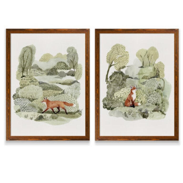 Fox Glen I - 2 Piece Framed Painting Print Set