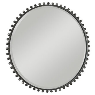 Bedonia 32 Round Metal Wall Mirror