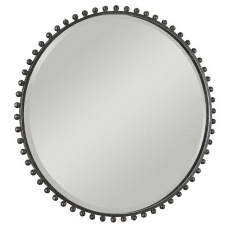 Bedonia 32 Round Metal Wall Mirror