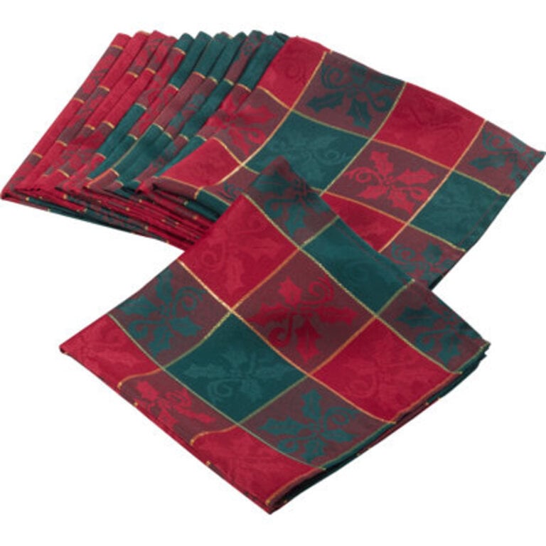 Polyester Plaid Square Napkin