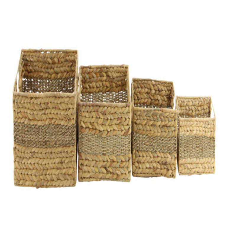 Kriebel Seagrass Handmade 4-Piece Nesting Basket