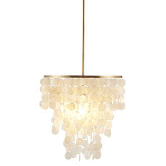 Isla Dimmable Layered Capiz Chandelier