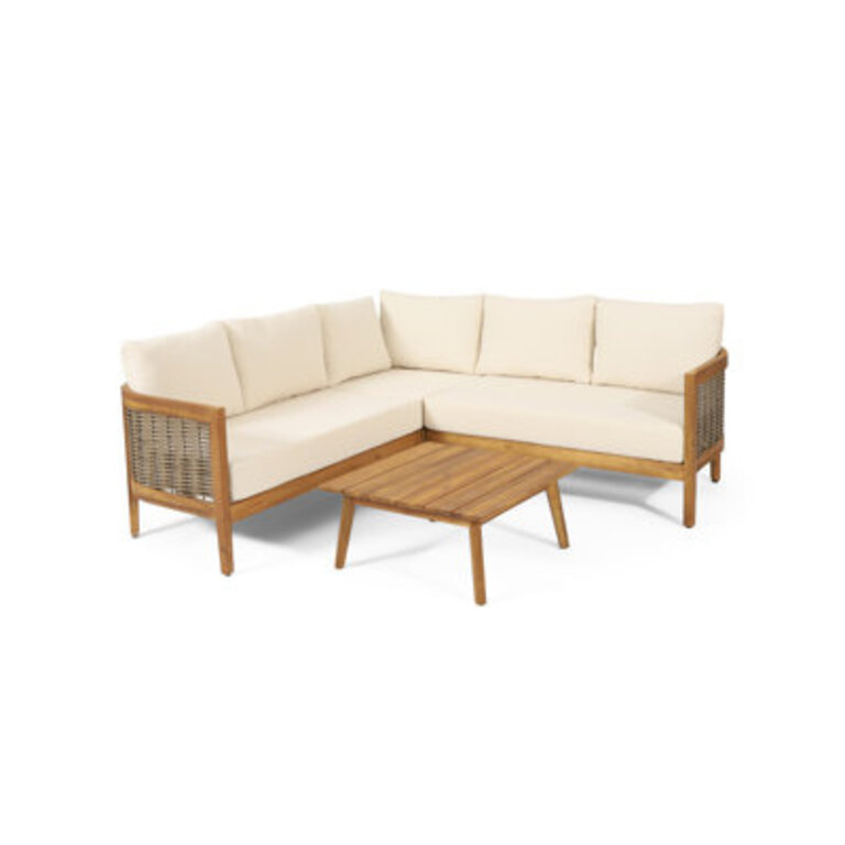Abbeygail Acacia 5 - Person Modular Patio Conversation Set with Cushions