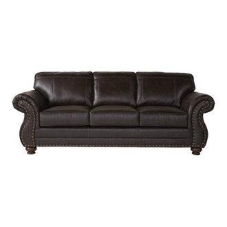 Macalla 91 Faux Leather Sofa