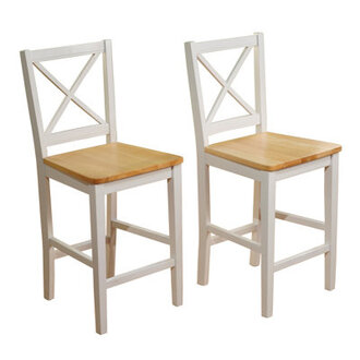 Aquila Counter Stool with Solid Wood Frame