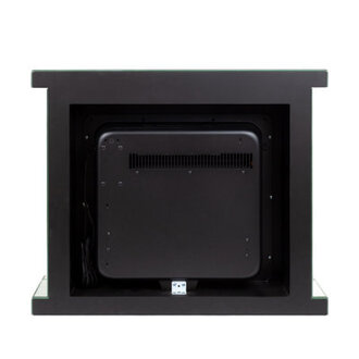 28L Small Electric Fireplace with Mirrored Finish