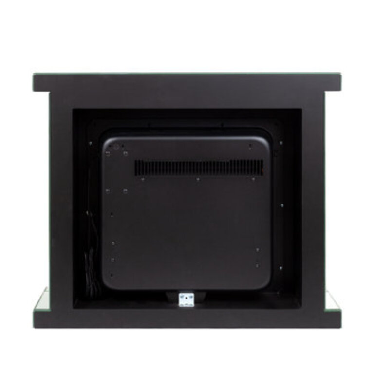 28L Small Electric Fireplace with Mirrored Finish