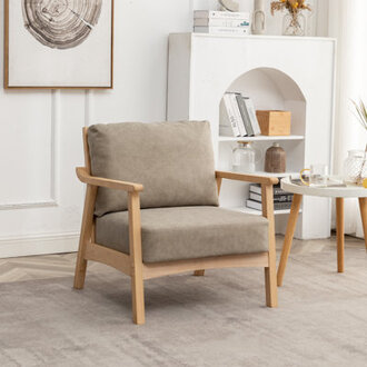 Marnisha Faux Leather Armchair