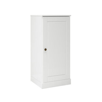 100 Solid Wood Short Narrow Bathroom Linen Cabinet with Door Adjustable Shelves Modular Bathroom  Laundry Storage Cabinet 165 W x 3575 H