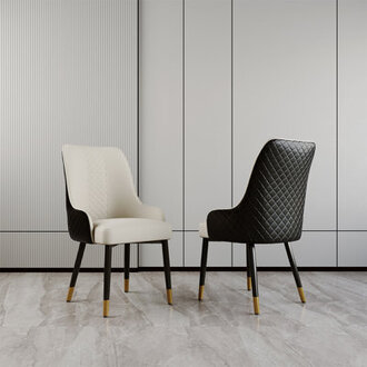 Silva Faux Leather Dining Chair with Arms