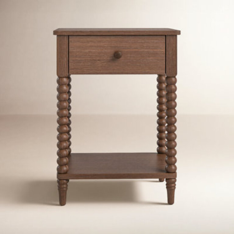 Benbrook 18 W 1-Drawer Spindle Nightstand