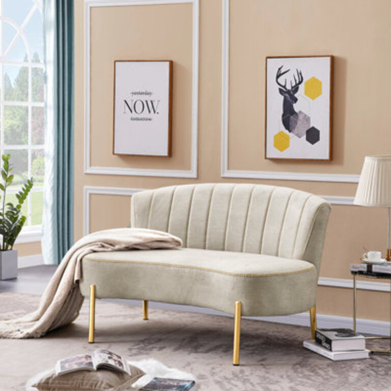 Hitney Polyester Blend Upholstered Bench