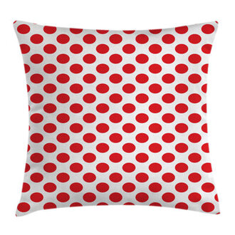 Indoor  Outdoor Polka Dots 28 Throw Pillow Cover