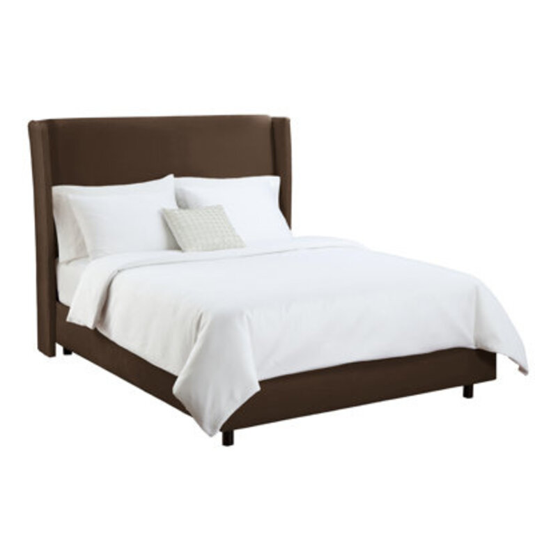 Dinapoli Upholstered Wingback Bed