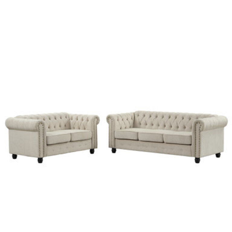 Abdulhameed 2 Piece Configurable Living Room Set