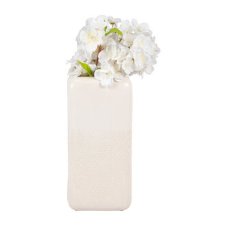 Modern Rounded Flower Vase for Home Decor - Decorative Table Vase for Living Room or Entryway Accent