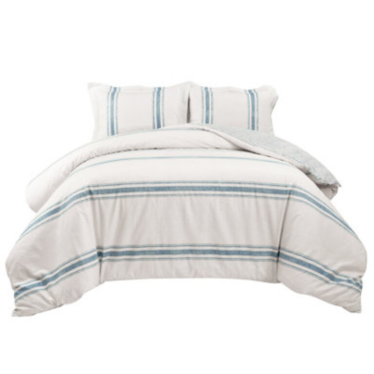 Gilroy Farmhouse Standard Cotton Reversible Comforter Set
