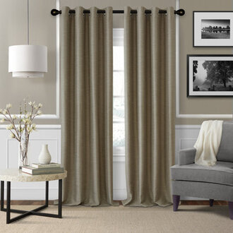 Darion Adjustable Single Curtain Rod with Globe Ball Finial