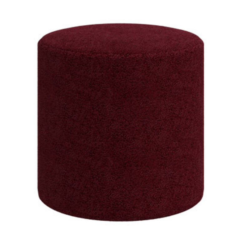 Epaulette 18 Wide Round Striped Standard Ottoman