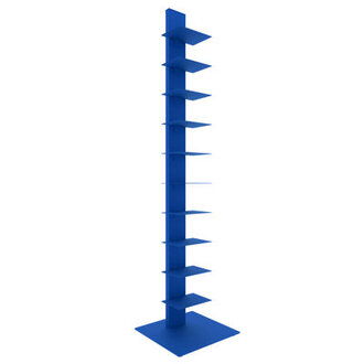 Ajax Stainless Steel 10-Tier Ladder Bookcase