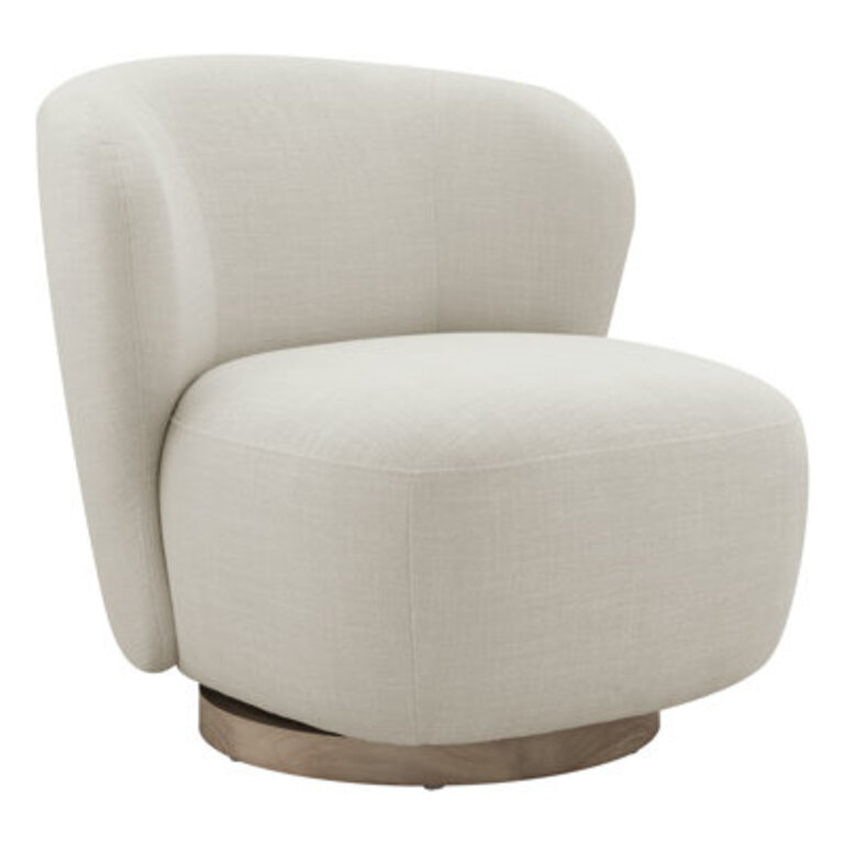 Nanni Upholstered Swivel Barrel Chair