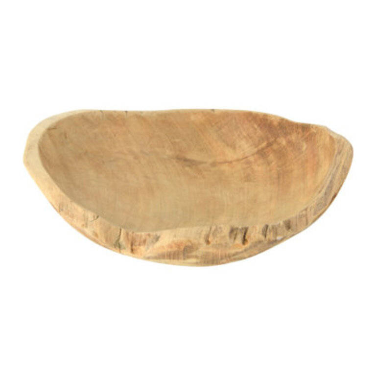 Union Rustic Desideria Teak Serving Bowl