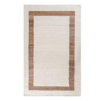 Kenwood Hand-Loomed Jute IvoryTan Area Area Rug