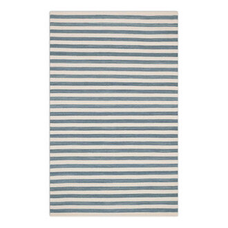 Renelso BlueIvory Handwoven Wool Rug