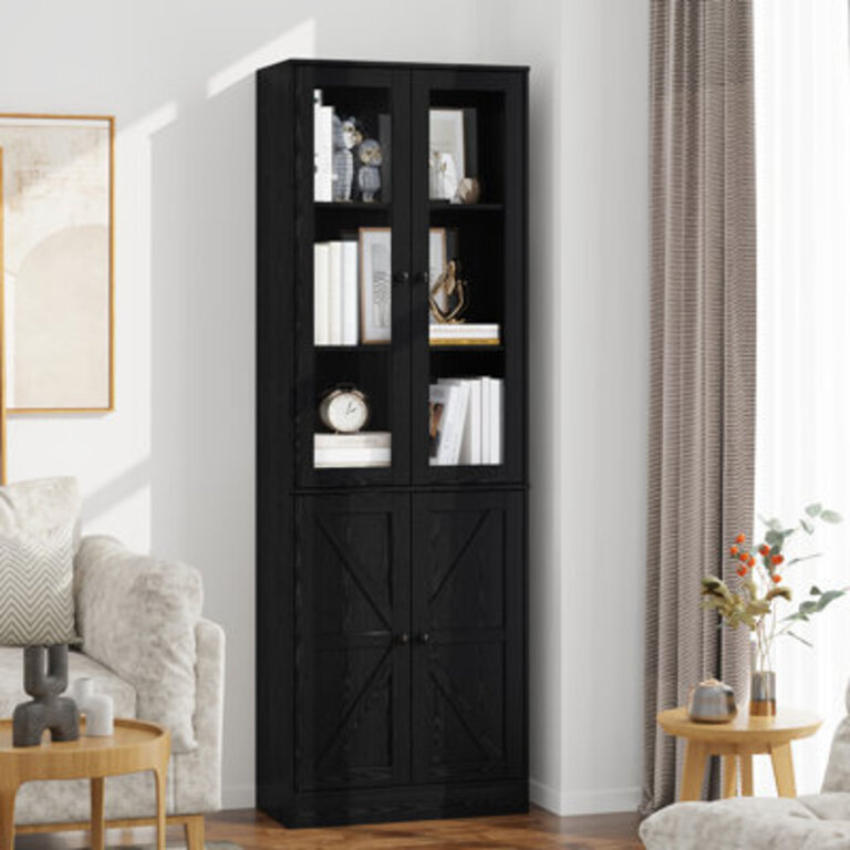 709 H X 236 W Standard Bookcase with Glass Door