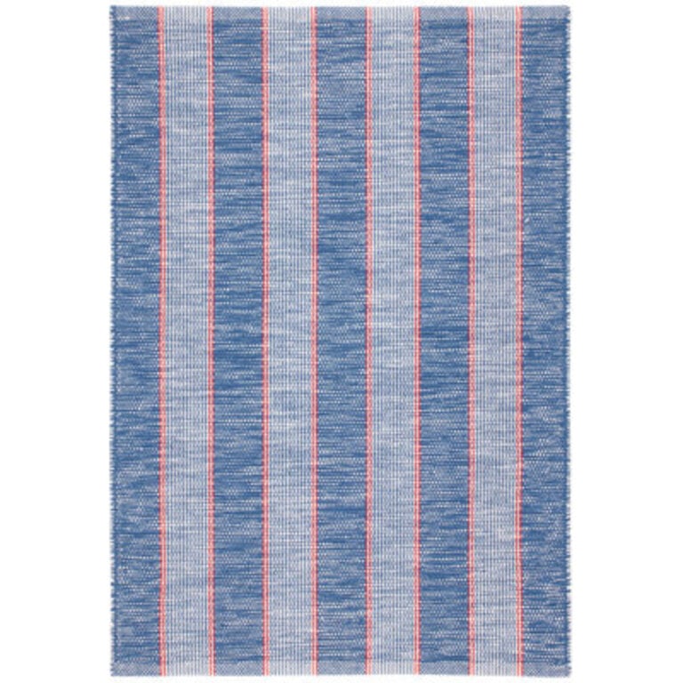 Hillsgrove Stripe Denim Handwoven Cotton Rug