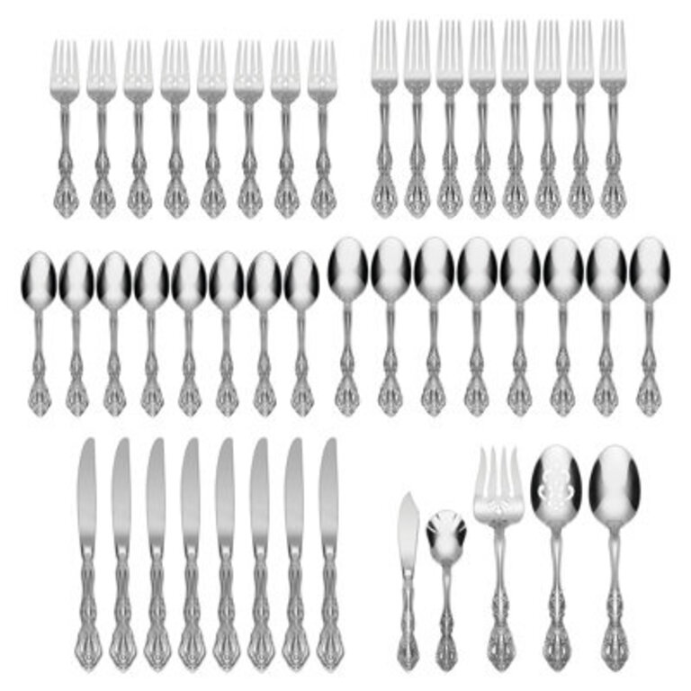 Oneida Michelangelo 45 Piece Fine Flatware Set Service For 8
