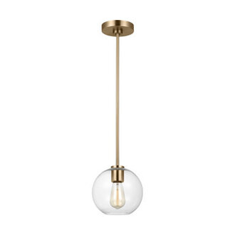 Childerley 8 W 1-Light Steel Single Sphere Pendant with Clear Glass Shade