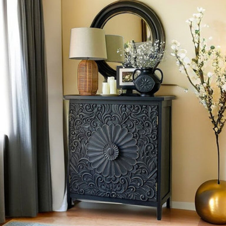 Maez Solid and Manufactured Wood 2-Door Accent Cabinet