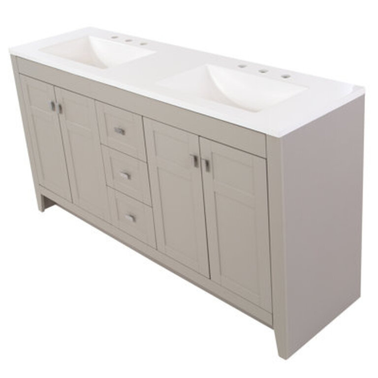 605 Double Bathroom Vanity With Cultured Marble Top