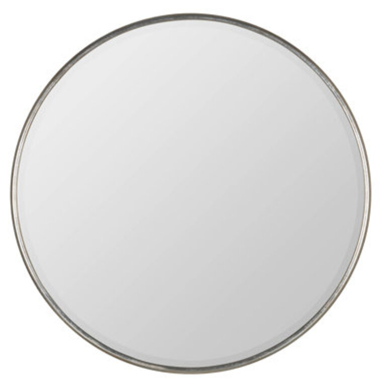 Bellport Metal Round Wall Mirror