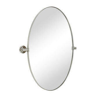 Stainless Steel Oval Mirror